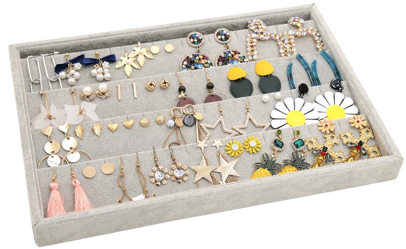 Stratalife Earring Organizer Tray Stud Earring Organizer Stackable Earring Tray Jewelry Earring Holder Display Drawer Organizer for Earrings Stud Earrings Storage Drawer Inserts - Image 2